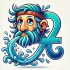 DALL·E 2025-01-31 17.33.29 - A cartoon-style illustration of Aquarius, the zodiac sign, depicted as a quirky and free-spirited water bearer with exaggerated features. The design i